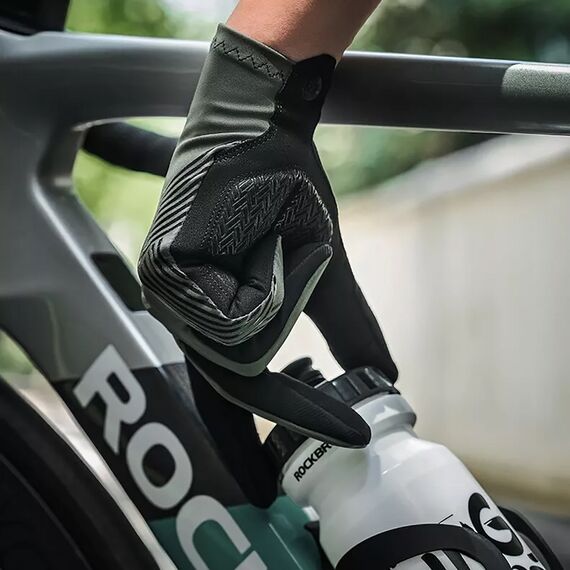 Rockbros 16110006002 shock-absorbing cycling gloves size M - green and black - Bicycle - Sports & Fitness - Techbox