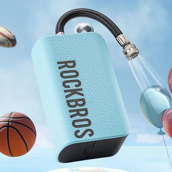 Rockbros 42520006001 Electric Pump Compressor with Digital Display for Balls / Balloons - Blue - Smartphone Holders - Smartphones - Techbox