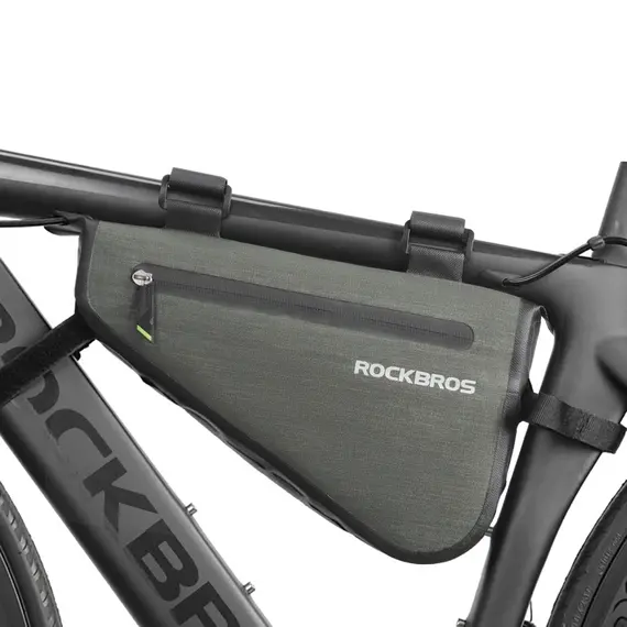 Rockbros AS-017 bicycle frame bag 5 l - dark green | Techbox