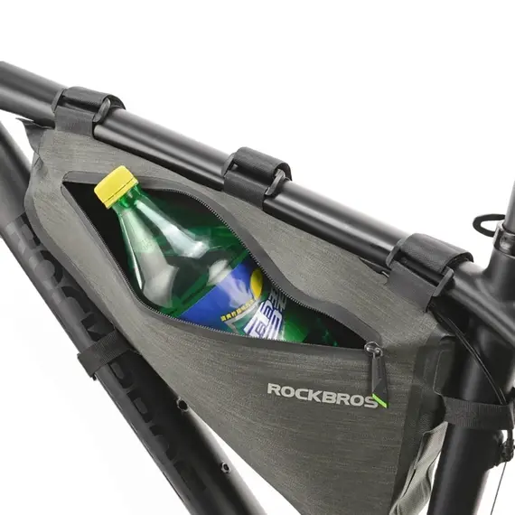 Rockbros AS-017 bicycle frame bag 5 l - dark green | Techbox