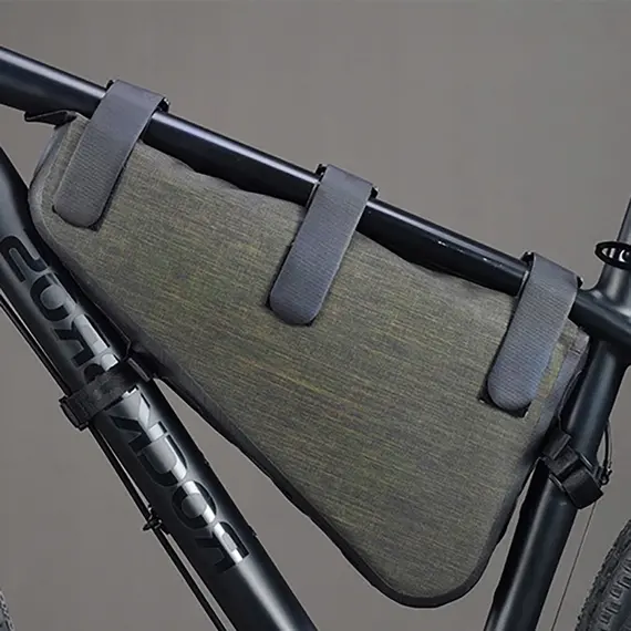 Rockbros AS-017 bicycle frame bag 5 l - dark green | Techbox