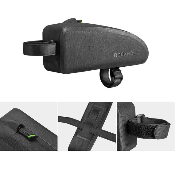 Rockbros AS-019 bicycle frame bag waterproof 1.5 l - black - Smartphone Holders - Smartphones - Techbox