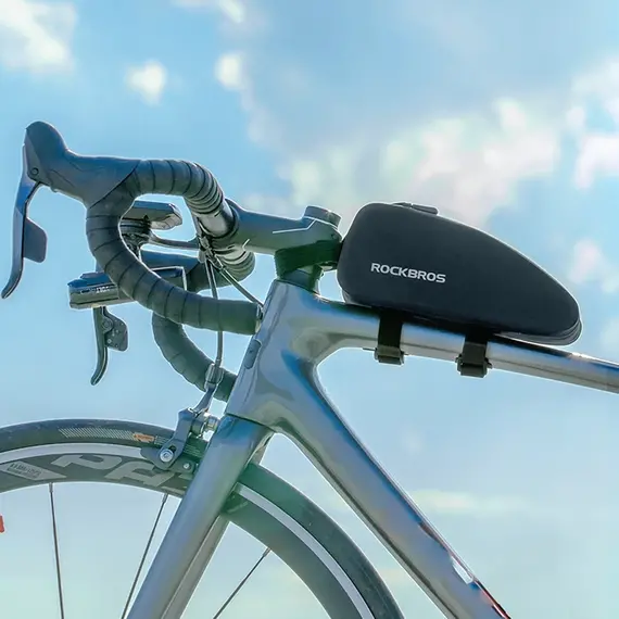 Rockbros AS-019 bicycle frame bag waterproof 1.5 l - black - Smartphone Holders - Smartphones - Techbox