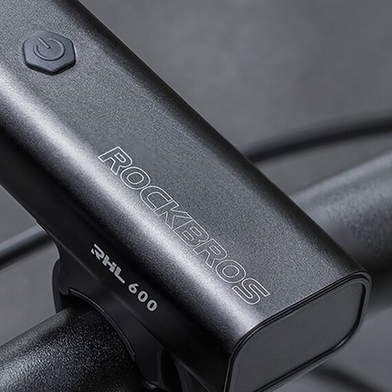 Rockbros RHL600 front bicycle light 600lm 2600mAh IPX6 - black - Bicycle - Sports & Fitness - Techbox