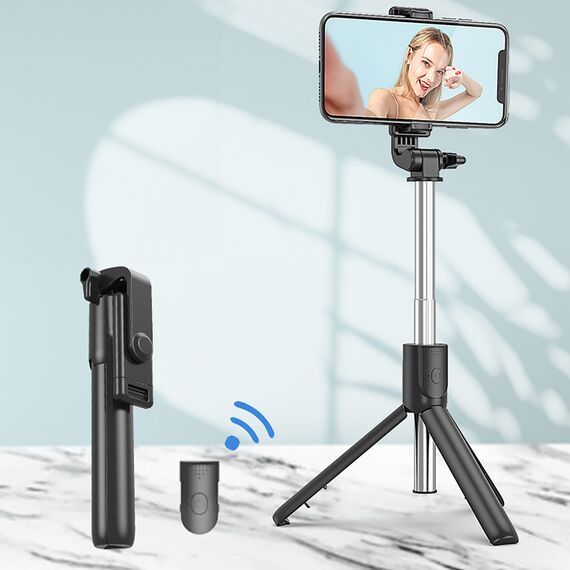 Selfie stick WRY1S telescopic tripod 0.7m for phone - black - Cameras Accessories - Action Cameras - Techbox