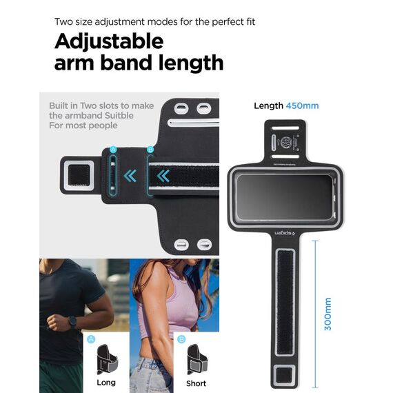 Spigen A703 sports armband 6.9'' - black | Techbox