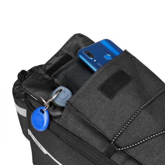 WYA26Y0S Thermal Bike Pannier Bag with Shoulder Strap - Black | Techbox