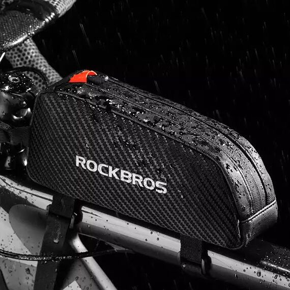 Rockbros 039BK bicycle frame bag 1 l with braid - black | Techbox