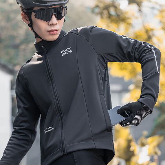 Rockbros 15400002002 long sleeve cycling jersey autumn/winter M - black - Bicycle - Sports & Fitness - Techbox