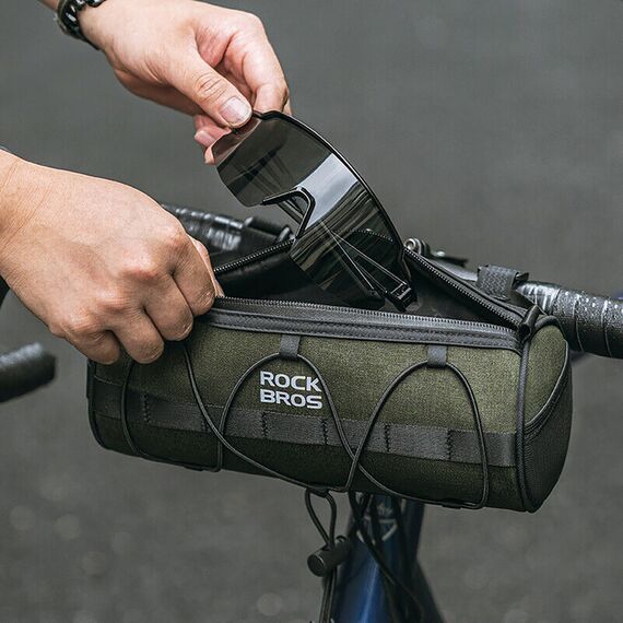 Rockbros 30110049001 bicycle handlebar bag 2 l - green | Techbox
