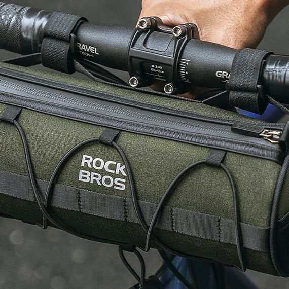 Rockbros 30110049001 bicycle handlebar bag 2 l - green | Techbox