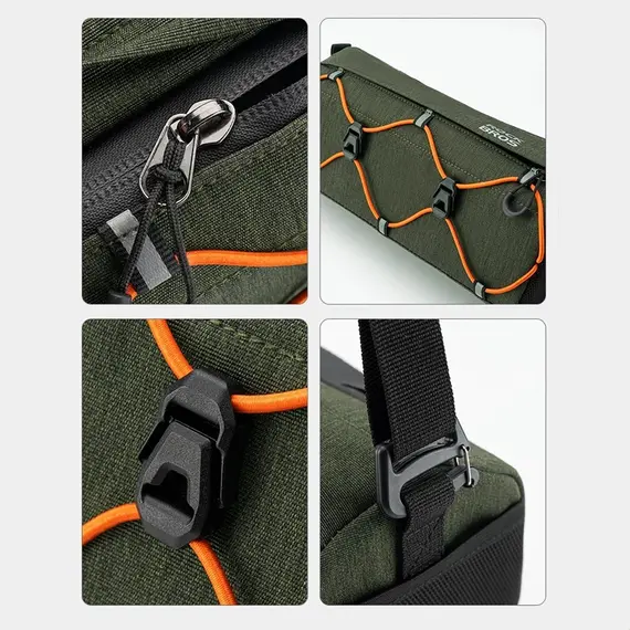 Rockbros 30110054001 bicycle handlebar bag 2.2 l - green | Techbox