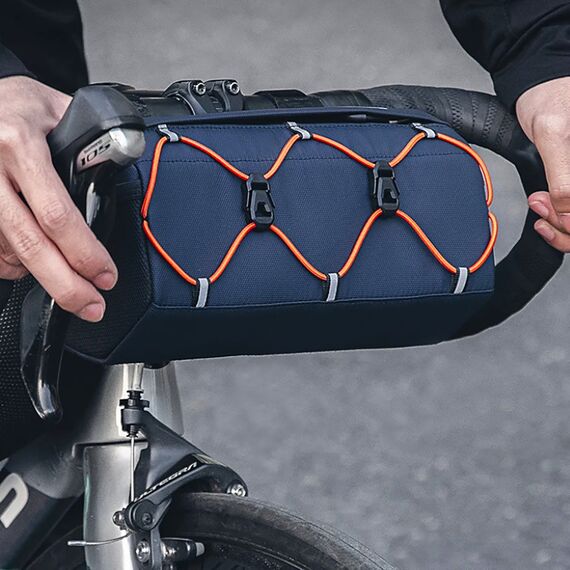 Rockbros 30110054002 bicycle handlebar bag 2.2 l - blue - Smartphone Holders - Smartphones - Techbox