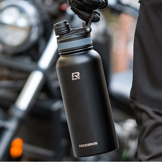 Rockbros 35210029001 thermal bottle for bicycle drinks 550 ml - black | Techbox