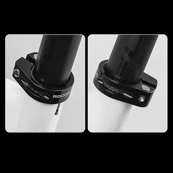Rockbros 41210091001 bicycle seat clamp - black | Techbox