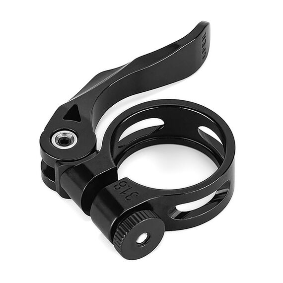 Rockbros 41210092001 bicycle seat clamp with quick release - black | Techbox