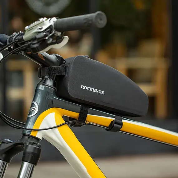 Rockbros AS-019 bicycle frame bag waterproof 1.5 l - black - Smartphone Holders - Smartphones - Techbox