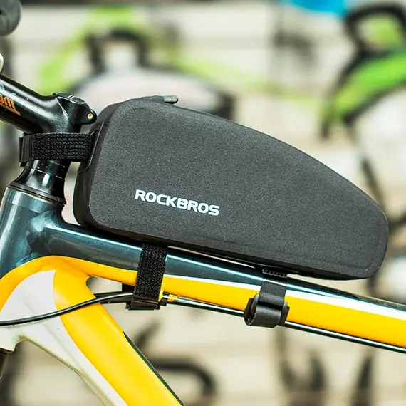 Rockbros AS-019 bicycle frame bag waterproof 1.5 l - black - Smartphone Holders - Smartphones - Techbox