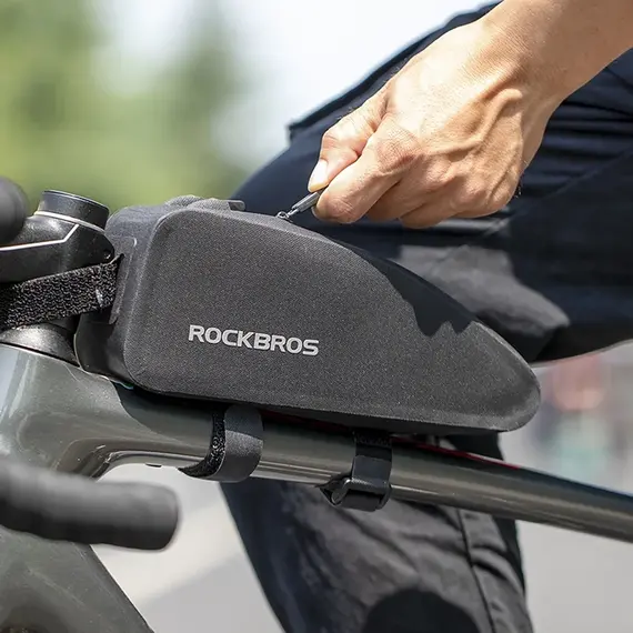 Rockbros AS-019 bicycle frame bag waterproof 1.5 l - black - Smartphone Holders - Smartphones - Techbox