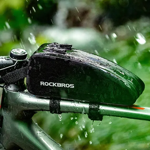 Rockbros AS-019 bicycle frame bag waterproof 1.5 l - black - Smartphone Holders - Smartphones - Techbox