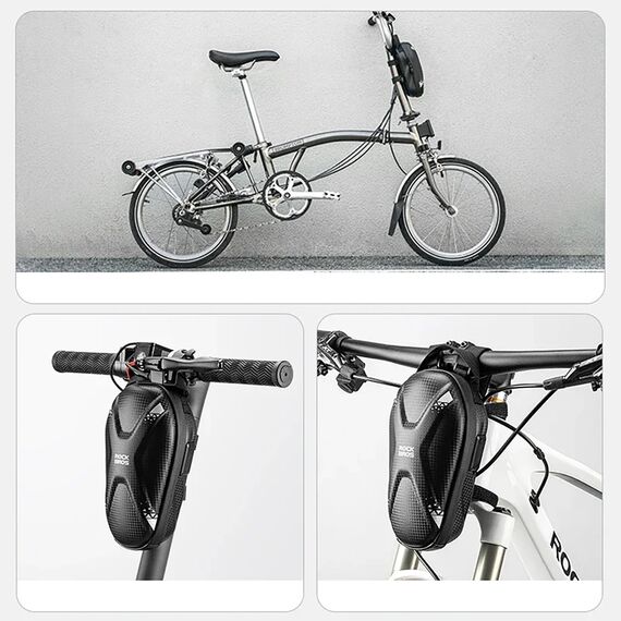 Rockbros bag 3011006301 for the handlebar of a bicycle or scooter 1.3 l - black - Smartphone Holders - Smartphones - Techbox