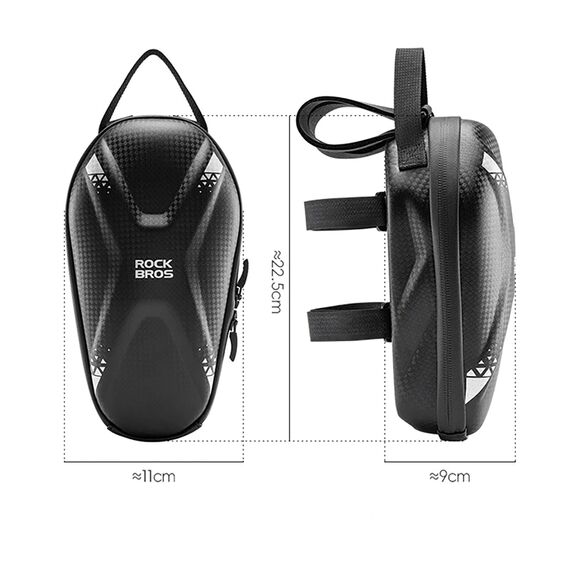 Rockbros bag 3011006301 for the handlebar of a bicycle or scooter 1.3 l - black - Smartphone Holders - Smartphones - Techbox