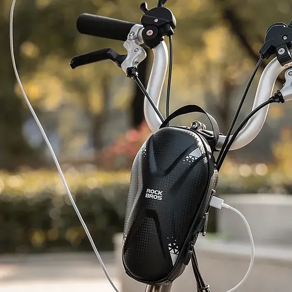 Rockbros bag 3011006301 for the handlebar of a bicycle or scooter 1.3 l - black - Smartphone Holders - Smartphones - Techbox