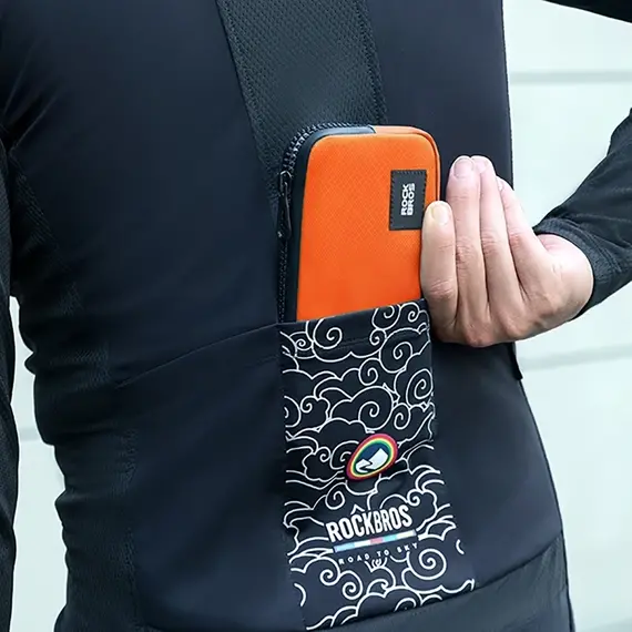 Rockbros bicycle bag 30990043004 for phone, keys, wallet 0.15 l - orange | Techbox