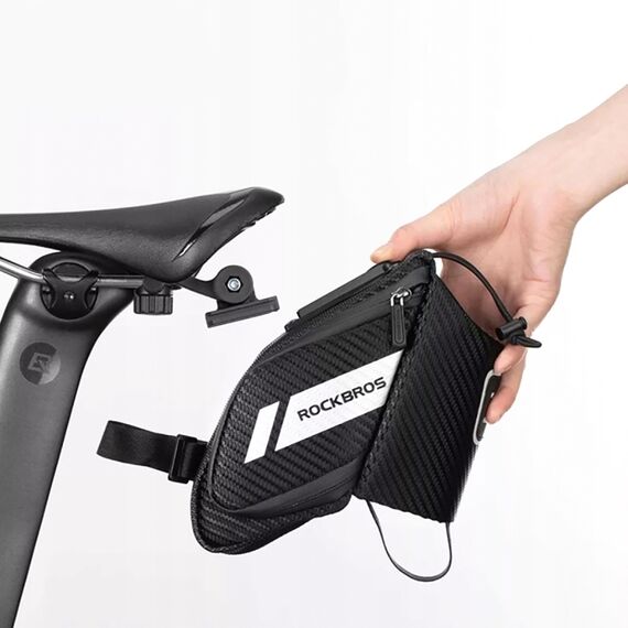 Rockbros C32BK saddle bag 1.5 l with water bottle pocket - black - Smartphone Holders - Smartphones - Techbox