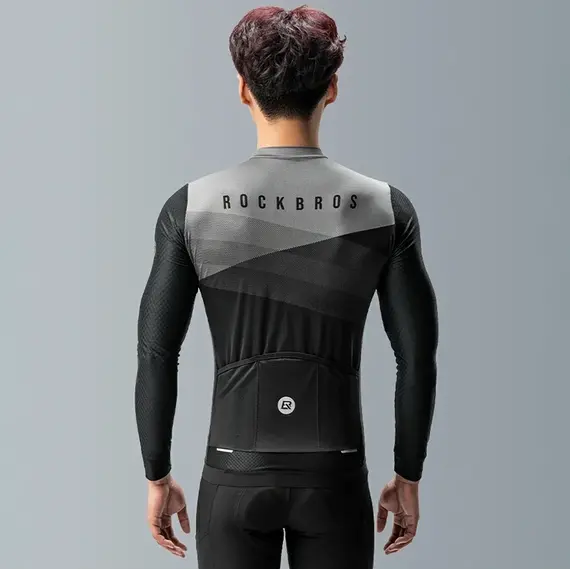 Rockbros cycling jersey 15120009002 long sleeve spring/summer M - black - Bicycle - Sports & Fitness - Techbox