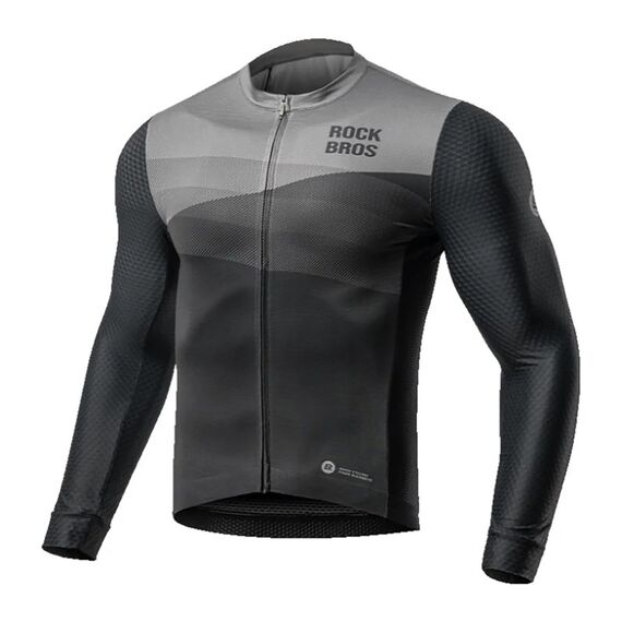Rockbros 15120009004 Long Sleeve Cycling Jersey Spring/Summer XL - Black | Techbox