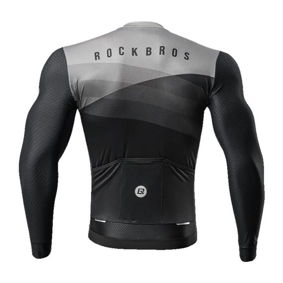 Rockbros 15120009004 Long Sleeve Cycling Jersey Spring/Summer XL - Black | Techbox