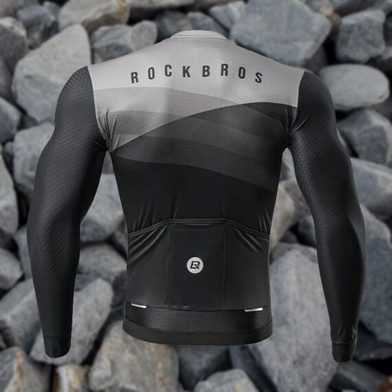 Rockbros 15120009004 Long Sleeve Cycling Jersey Spring/Summer XL - Black | Techbox