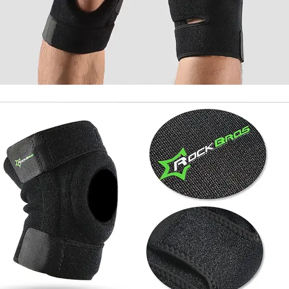 Rockbros LF1106L sports protector for patella and knee joint, size L - black | Techbox