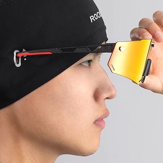 Rockbros YPP037 cycling cap with cutouts for glasses - black | Techbox