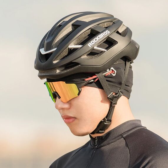 Rockbros YPP037 cycling cap with cutouts for glasses - black | Techbox