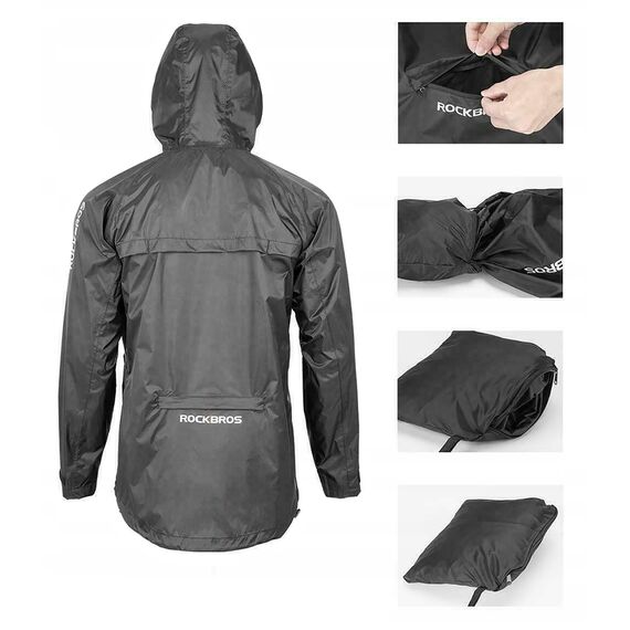 Rockbros YPY013BKM breathable windproof rain jacket M - black - Bicycle - Sports & Fitness - Techbox
