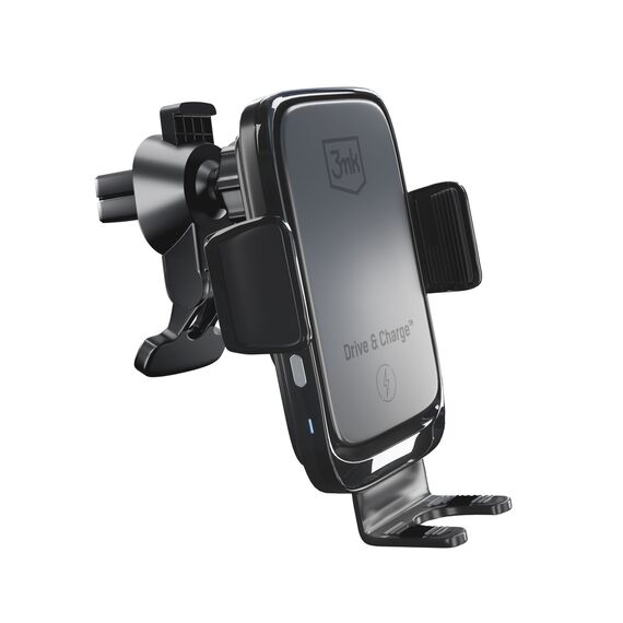 3mk Drive &amp; Charge car phone holder for grille/window/cockpit with inductive charger - black - Smartphone Holders - Smartphones - Techbox
