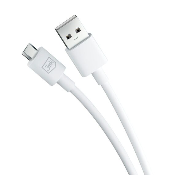 3mk Hyper Cable USB-A / micro USB 5V 2.4A 1.2m - white - Cables & Adapters - Cables & Accessories - Techbox