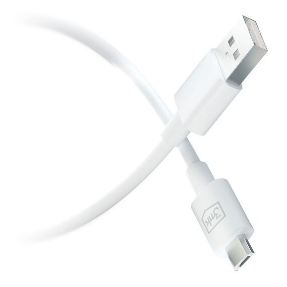 3mk Hyper Cable USB-A / micro USB 5V 2.4A 1.2m - white - Cables & Adapters - Cables & Accessories - Techbox