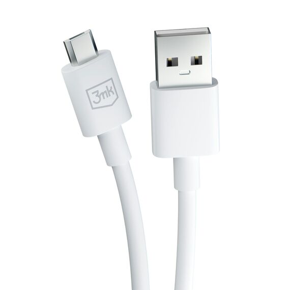 3mk Hyper Cable USB-A / micro USB 5V 2.4A 1.2m - white - Cables & Adapters - Cables & Accessories - Techbox