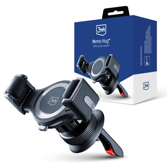 3mk Memo Hug car phone holder for air vent - black | Techbox