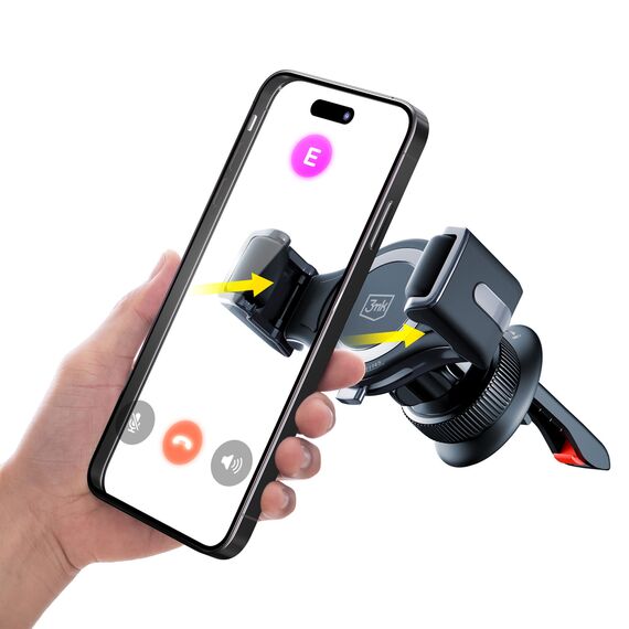 3mk Memo Hug car phone holder for air vent - black | Techbox
