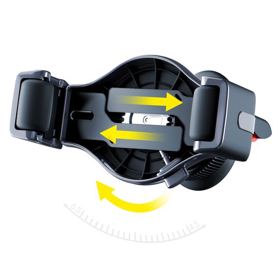 3mk Memo Hug car phone holder for air vent - black | Techbox