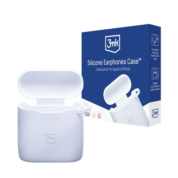 3mk Silicon AirPods Case for AirPods 2 - white | Techbox