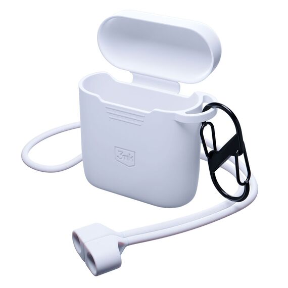 3mk Silicon AirPods Case for AirPods 2 - white | Techbox