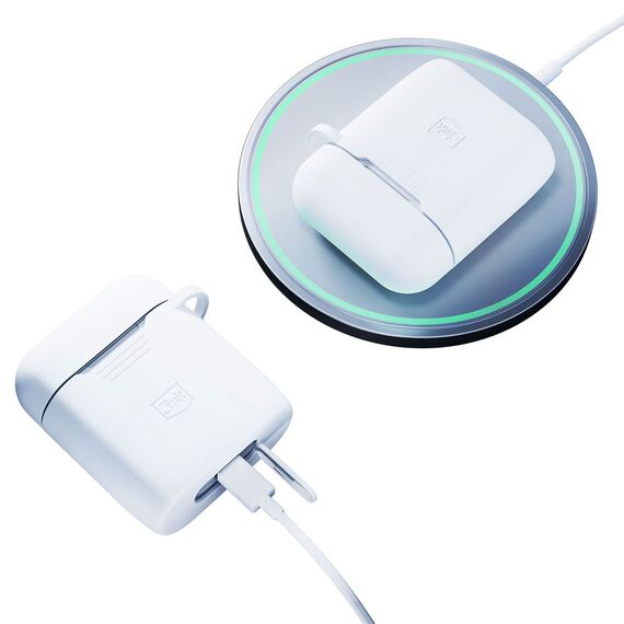 3mk Silicon AirPods Case for AirPods 2 - white | Techbox