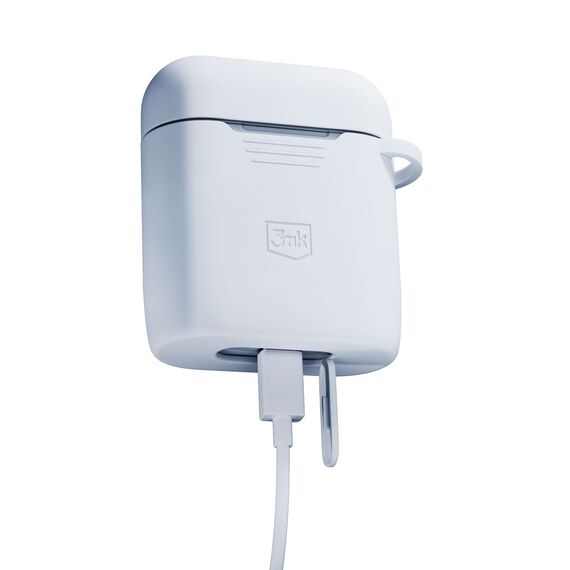 3mk Silicon AirPods Case for AirPods 2 - white | Techbox