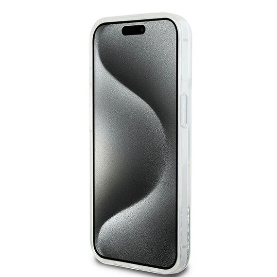 DKNY Liquid Glitter Big Logo case for iPhone 15 / 14 / 13 - white - Apple Cases - Cases - Techbox