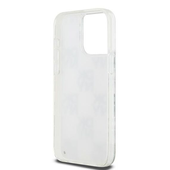 DKNY Liquid Glitter Multilogo case for iPhone 15 Pro Max - white - Apple Cases - Cases - Techbox